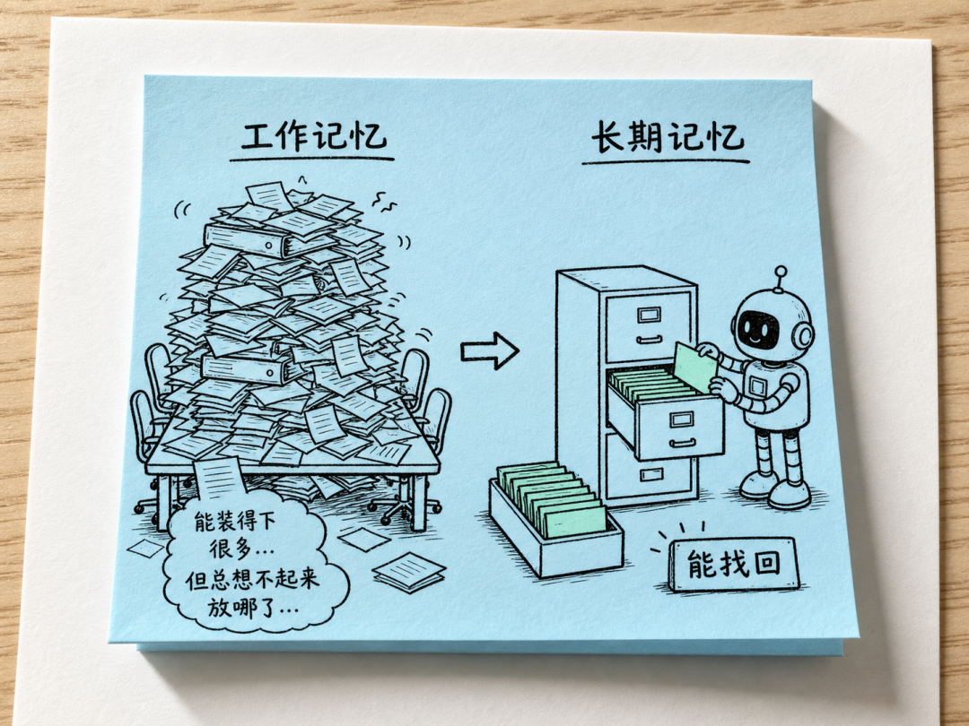 上下文工作台与长期记忆资料室对照