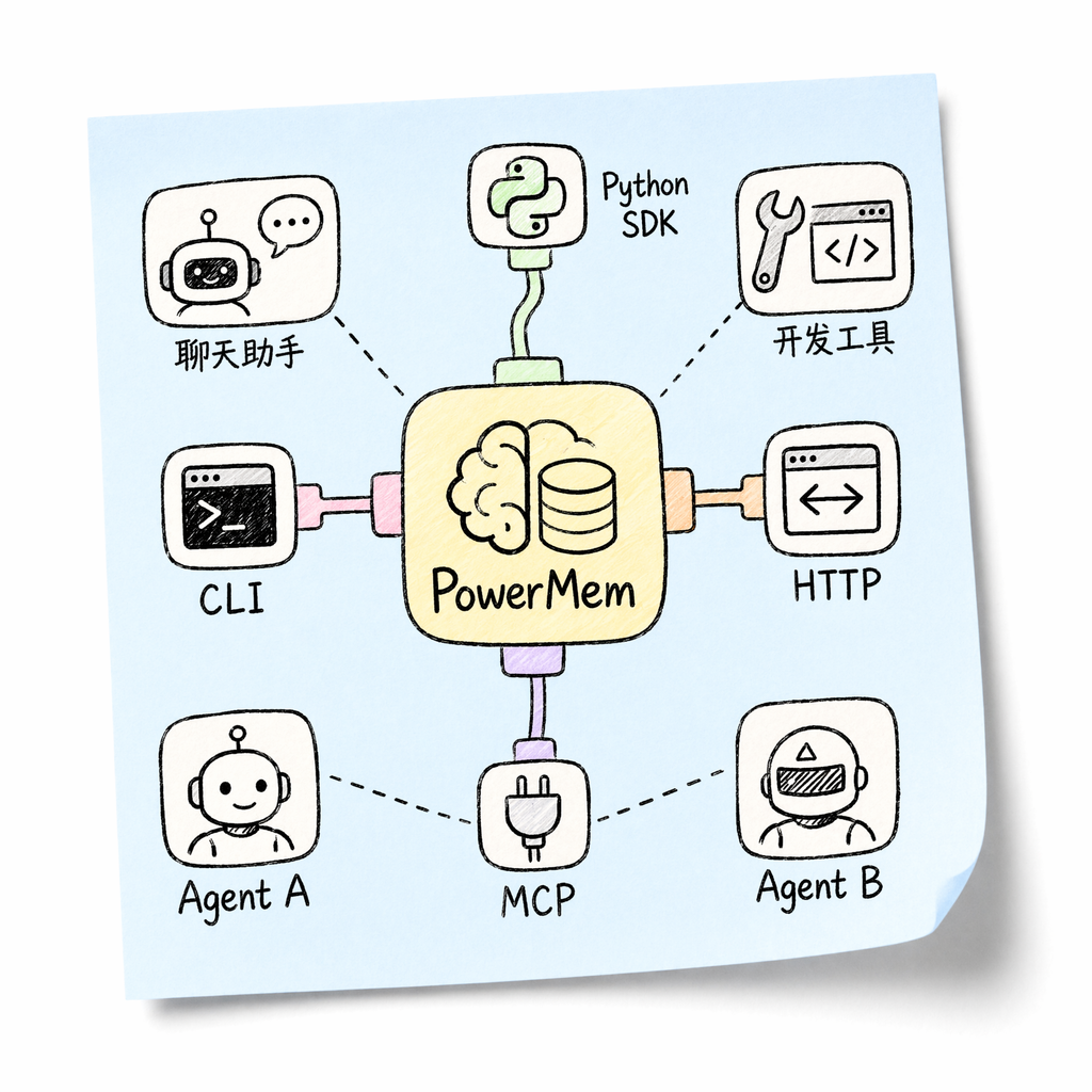PowerMem 多入口接入同一后端