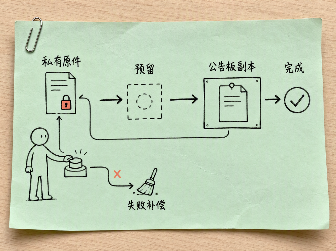 公开副本幂等与一致性流程