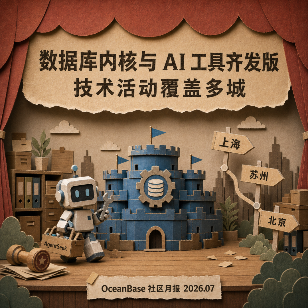 OceanBase 社区月报封面内核与 AI 工具齐发